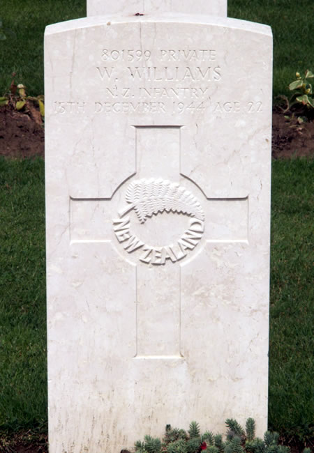 Wiremu Williams' grave