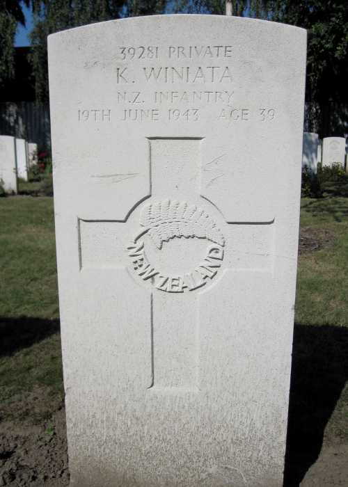 Kiri Winiata's grave