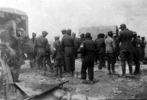 Evacuation of wounded Germans, 1943