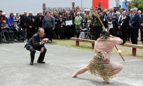 Pōhiri at Pipitea Marae