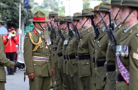 Governor General inspects the Royal Guard