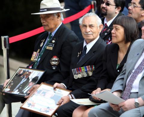 Whanau of Māori Battalion men