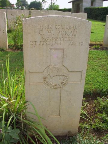 Cpl George W Pokau's grave