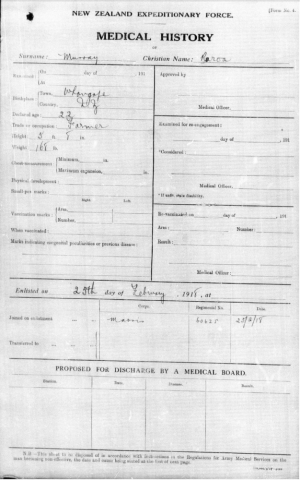 Medical History for Raroa Murray