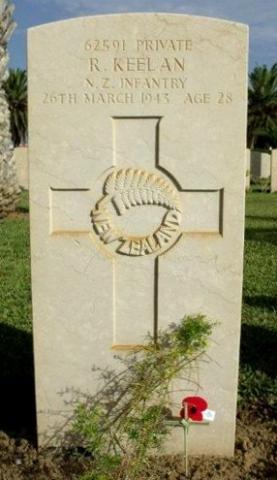 Rangiora Keelan's grave