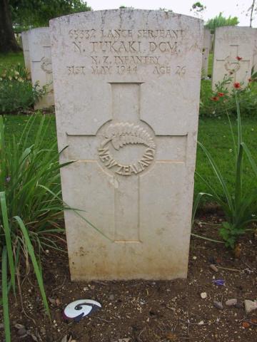 Grave of Lance Sgt N Tukaki DCM