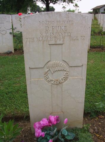 Grave of Pte D Puke
