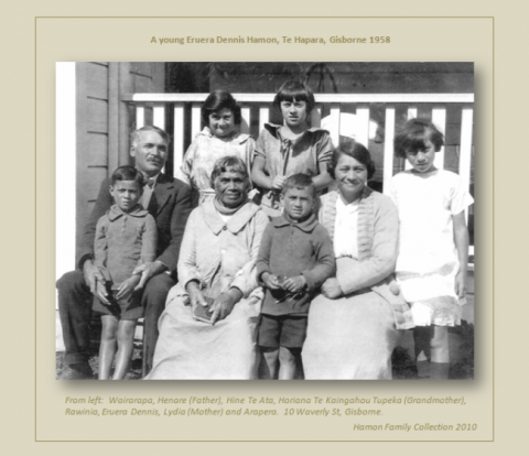 A young Eruera Dennis Hamon, Te Hapara 1928