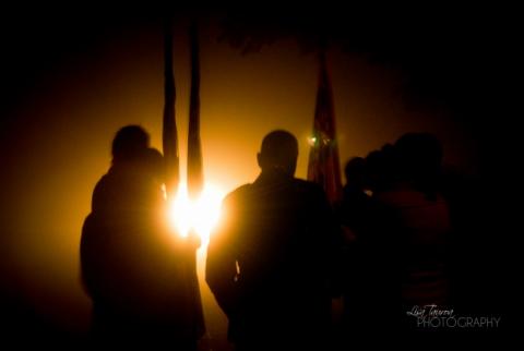 Anzac Day dawn service, Rūātoki 2013