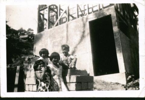 Building Uncle Frank's house at Te Haumi, Paihia