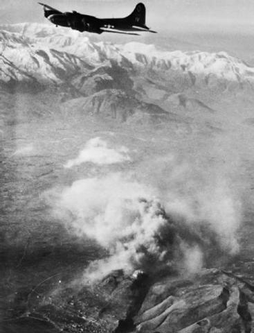 First Major Allied Bomber Attack At Cassino