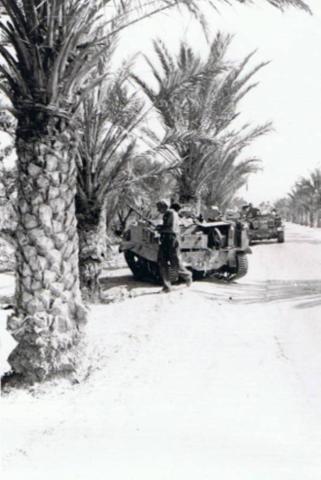 Only Hours from Tripoli..At Azizia The Maori Carriers Leading..