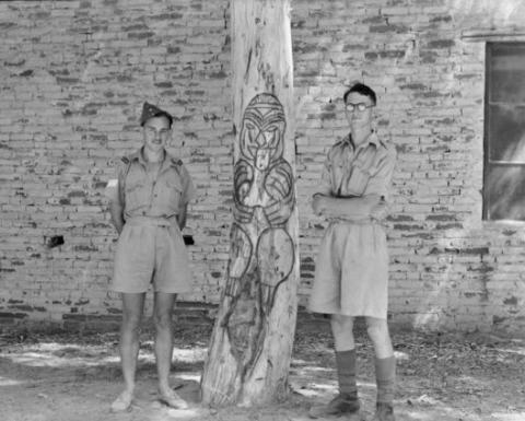 A Maori Carving in Libya..