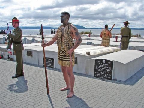 Honour Guard at tomb of L/Sgt Haane Manahi 2007