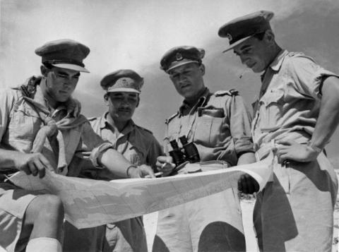 A Company officers at El Alamein