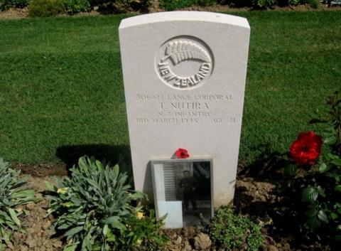 Gravesite of L/cpl Tahu Nutira (Barry's Bay- Canterbury)