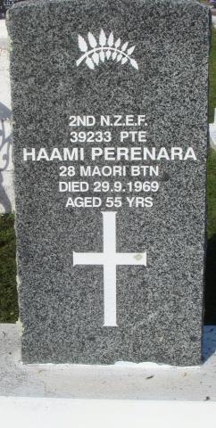 Grave of Haami Perenara 39233