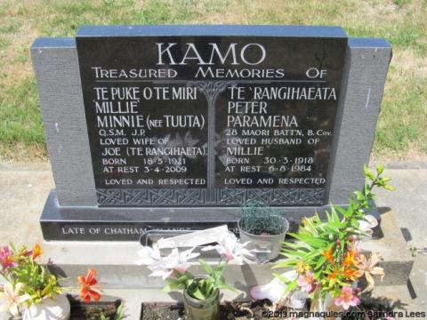 Te Rangihaeata Peter Paramena KAMO