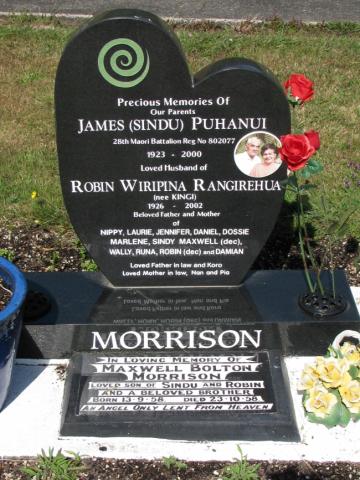 Private James (Sindu) Puhanui MORRISON 802077