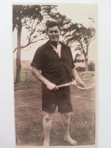 Kerepori Kiwha playing tennis