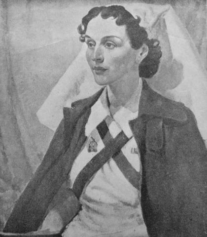 Sister Marguerite King..A True Soldier..As Painted By Peter McIntyre