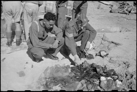Our Hangi Later On Christmas Day 1943