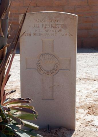 John Perrett's grave