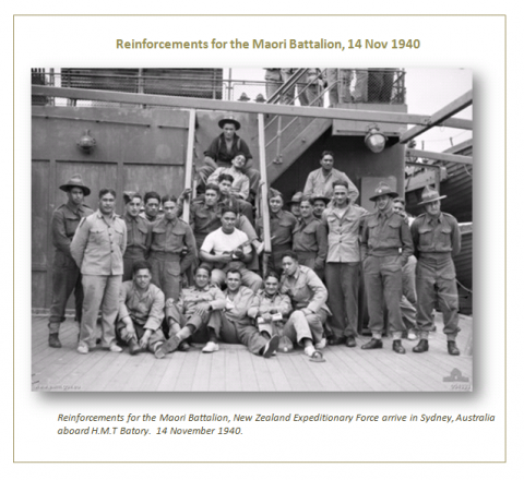 Reinforcements for the Māori Battalion 14 Nov 1940