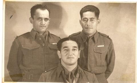 William Macken (left rear) 