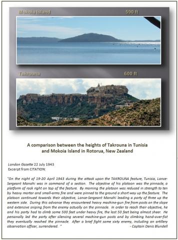 600 feet at Takrouna - a comparison familiar to B Company