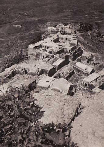 View from the pinnacle at Takrouna, Tunisia  taken by Maj Wi Patene Anaru 1943
