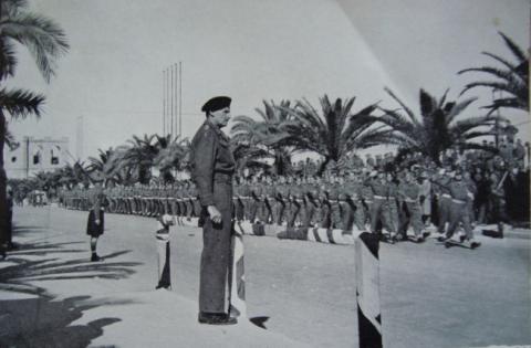 NZEF in parade at Tripoli..