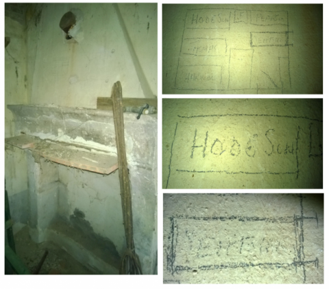 Graffiti in Italian farmhouse