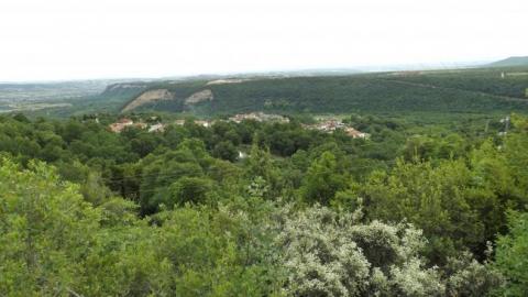 View of the entry to Olympus Pass. On the road from Foteina to Skotina