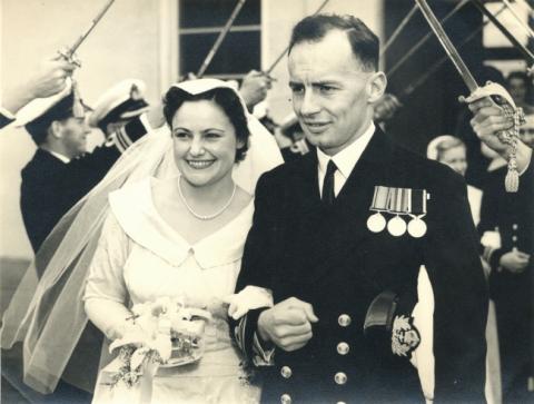 The wedding of Captain Harvey's daughter
