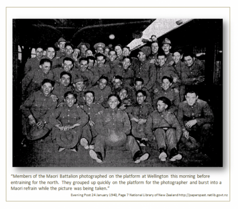 Maori Battalion - Wellington Train Station 24 Jan 1940