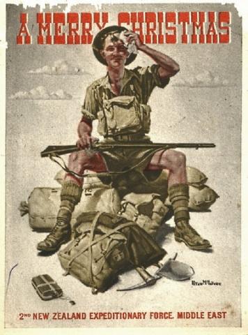 New Zealand Division Christmas Card 1942