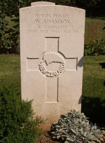 Waru Adamson's grave