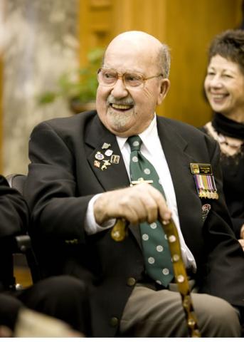 Barney Kirk at the website launch in Parliament