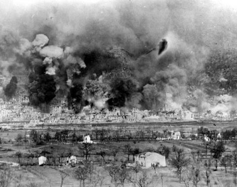 The bombing of Cassino