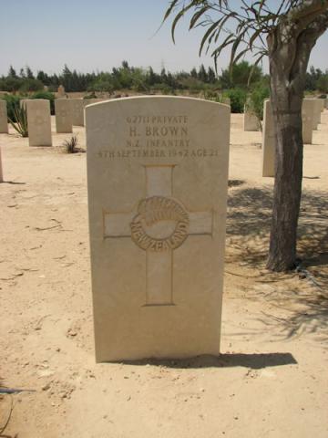 Harry Brown's grave