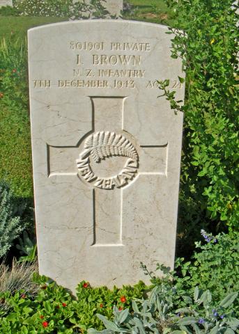 Ivan Brown's grave