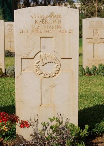 Kawiti Brown's grave