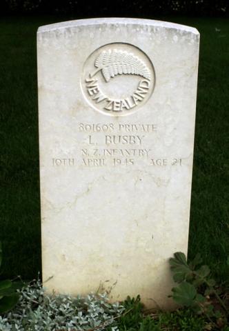 Leopold Busby's grave