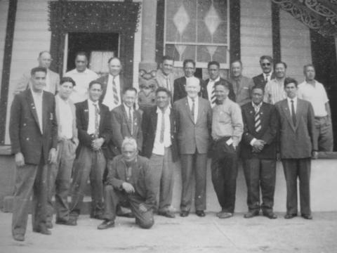 The B Company 39ers At Tūnohopu Marae.. 1963 