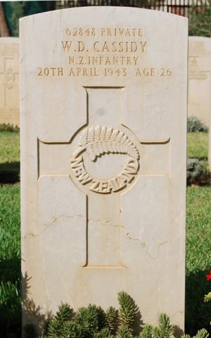 William Cassidy's grave