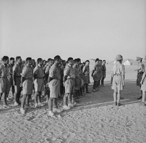 C Company meet the King of Greece