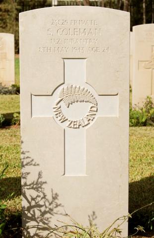 Simon Coleman's grave