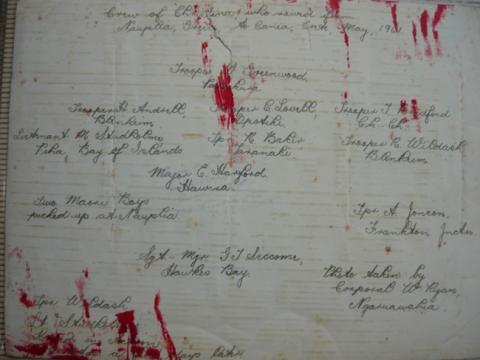  Names Of Crete Arrivals In Tiny Boat..