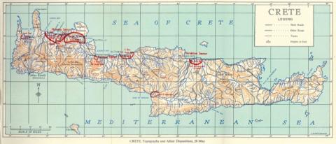 Map of Crete